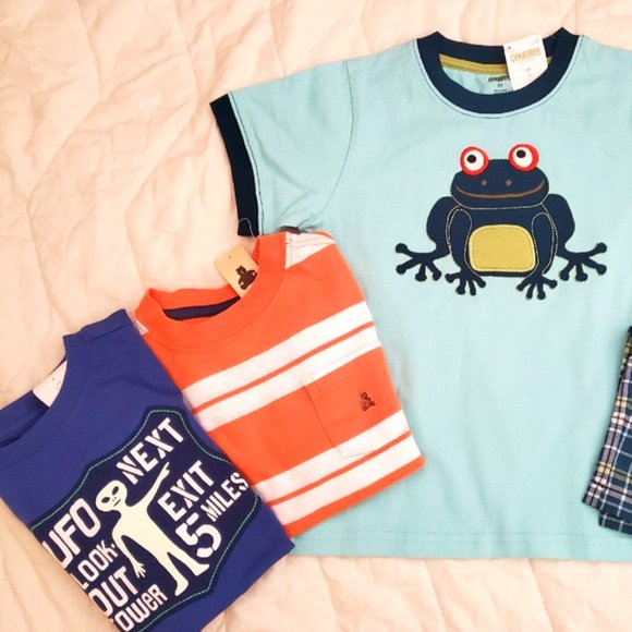 Nwt Gymboree Gap Bundle Boys 5 5T Summer Lot Outfit Shorts set Top Tee Shirt - Picture 15 of 16